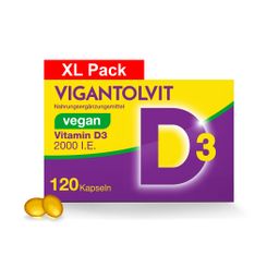 Vitamin D3 2000 I.E. VIGANTOLVIT Weichkapseln vegan - für ein aktives Leben²