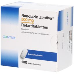 RANOLAZIN Zentiva 500 mg Retardtabletten