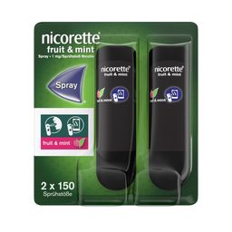 nicorette fruit & mint Spray zum Rauchen aufhören, mit App-Funktion