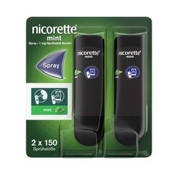 nicorette mint Spray zum Rauchen aufhören, mit App-Funktion