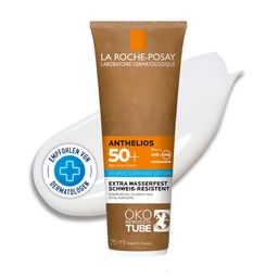 La Roche Posay Anthelios Hydratisierende Milch LSF 50+: Sonnenmilch in der Tube mit Pappe mit hohem Breitbandschutz für empfindliche und trockene Haut