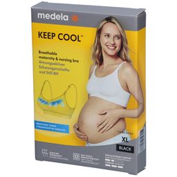 medela Keep Cool™ Schwangerschafts- und Still-BH schwarz, Gr. XL