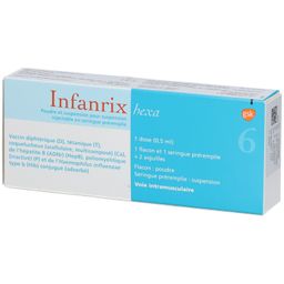INFANRIX hexa Fertigspr.Plv.u.Susp.z.H.e.Inj.Susp.