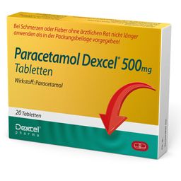 Paracetamol Dexcel® 500 mg, bei leichten bis mäßig starken Schmerzen