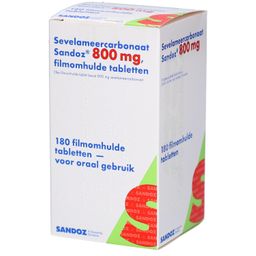 SEVELAMERCARBONAT SANDOZ 800 mg Filmtabletten
