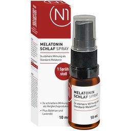N1 Melatonin Einschlaf Spray – 3x schneller als Vergleichsprodukte, Verkürzt die Einschlafzeit, Melatonin Spray, Melatonin Schlafspray