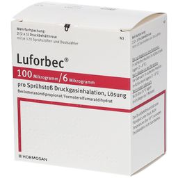LUFORBEC 100 µg/6 µg 120 Hub Dosieraerosol