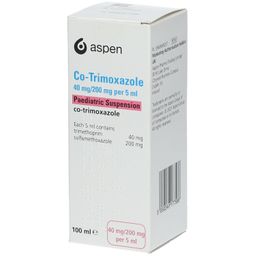 CO-TRIMOXAZOLE 40mg/200mg per 5ml Paediat.Susp.UK