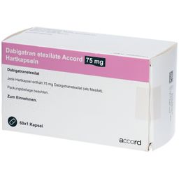 DABIGATRAN etexilate Accord 75 mg Hartkapseln