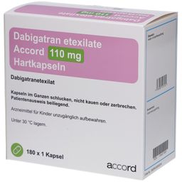 DABIGATRAN ETEXILATE Accord 110 mg Hartkapseln