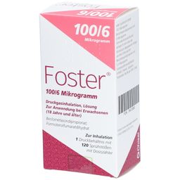 FOSTER 100/6 µg 120 Hub Dosieraerosol
