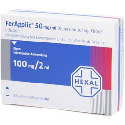 FERAPPLIC 50 mg/ml Dispersion z.Injekt./Inf.100mg