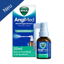 WICK AngiMed Mentholgeschmack 2 mg/ml + 0,5 mg/ml Spray - Jetzt 20% mit dem Code wick20 sparen*