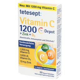 tetesept: Vitamin C 1200 Depot + Zink + D3