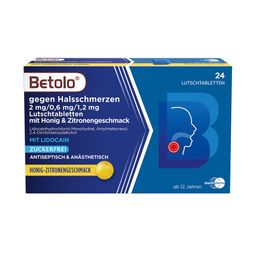 Betolo® gegen Halsschmerzen Lutschtabletten Honig-Zitrone
