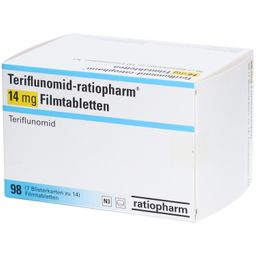 TERIFLUNOMID-ratiopharm 14 mg Filmtabletten