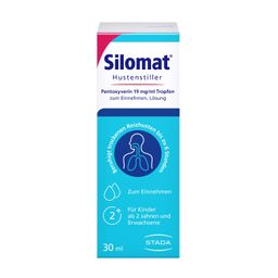 SILOMAT gegen Reizhusten Pentoxyverin Tropfen 30ml, Hustenstiller, für Erwachsene und Kinder ab 2 Jahren