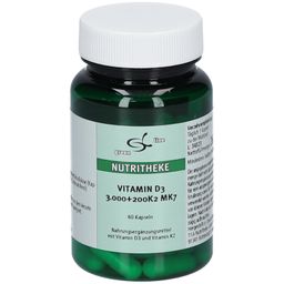 green line NUTRITHEKE Vitamin D3 3000 +200 K2 MK9