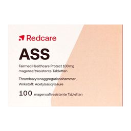 Redcare ASS 100 mg - Jetzt 25% sparen mit dem Code RDCFLASH25