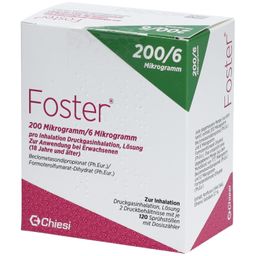 FOSTER 200/6 µg 120 Hub Dosieraerosol