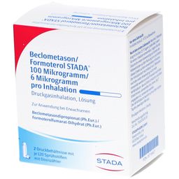 BECLOMETASON/Formoterol STADA 100/6 µg 2x120 Hub