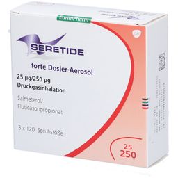 SERETIDE forte Dosier-Aerosol 25 µg/250 µg 120 Hub
