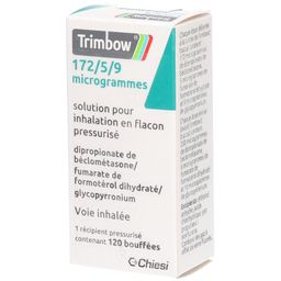 TRIMBOW 172 µg/5 µg/9 µg 120 Hub Druckgasinhalat.