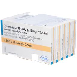 PULMOZYME 2.500 E./2,5 ml Lsg.f.Verneb.Kunsts.Amp.