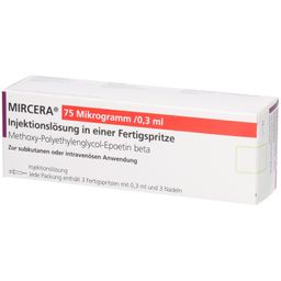MIRCERA 75 Mikrogramm/0,3 ml Inj.-Lsg.i.e.F.-Sp.