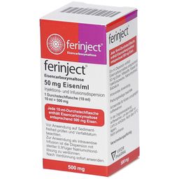 FERINJECT 50 mg Eisen/ml Inj.-/Inf.-Dispers.500mg