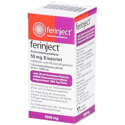 FERINJECT 50 mg Eisen/ml Inj.-/Inf.-Dispers.1000mg