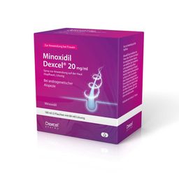 Minoxidil Dexcel® 20 mg/ml Spray, bei erblich bedingtem Haarausfall bei Frauen