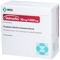VELMETIA 50 mg/1000 mg Filmtabletten