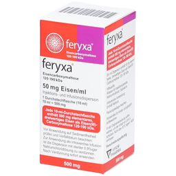 FERYXA 50 mg Eisen/ml Inj.-/Inf.-Dispers.500mg