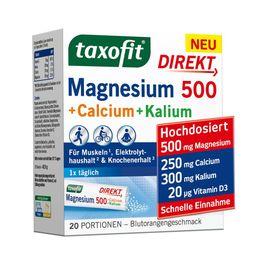 Taxofit® Magnesium 500 + Calcium + Kalium Direkt