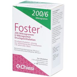 FOSTER 200/6 µg 120 Hub Dosieraerosol
