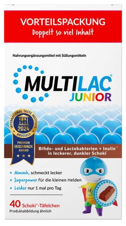 MULTILAC Darmsynbiotikum Junior Täfelchen