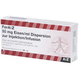 FERABZ 50 mg Eisen/ml Dispers.z.Inj.-/Inf.100mg