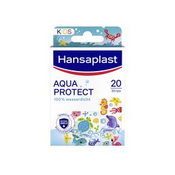Hansaplast Aqua Protect Kinderpflaster | 100% Wasserdicht für Kinder | Ideal zum Schwimmen und Baden | Zuverlässige Klebkraft | Nicht verklebende Wundauflage | Flexible und atmungsaktive Pflaster | Bunt bedruckte Pflaster | 20 Strips