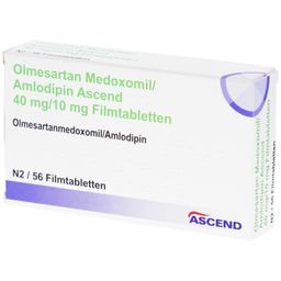 OLMESARTAN Medoxomil/Amlodipin Ascend 40 mg/10 mg