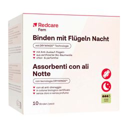 Redcare Fem Binden mit Flügeln Nacht