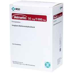 VELMETIA 50 mg/1000 mg Filmtabletten