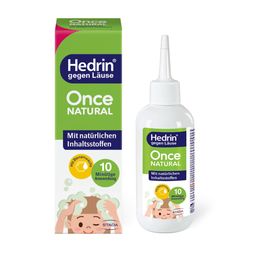 HEDRIN® Once Natural, Läusemittel mit natürlichen Inhaltsstoffen zur schonenden Behandlung von Kopfläusen