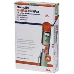 HUMULIN Profil III KwikPen 100 I.E./ml Inj.-Susp.
