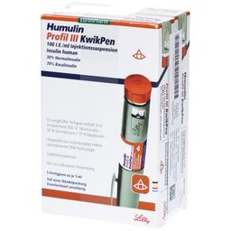 HUMULIN Profil III KwikPen 100 I.E./ml Inj.-Susp.