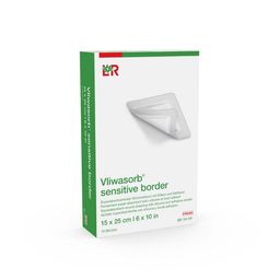 L&R Vliwasorb® sensitive border 15 cm x 25 cm