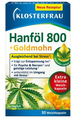 KLOSTERFRAU Hanföl 800 + Goldmohn