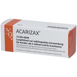 ACARIZAX 12 SQ-HDM Lyophil.z.subl.Anw.KDR ab5+ERW