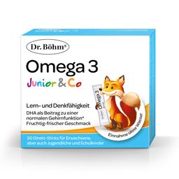 Dr. Böhm Omega 3 Junior Direkt Sticks – Für Gehirn und Immunsystem