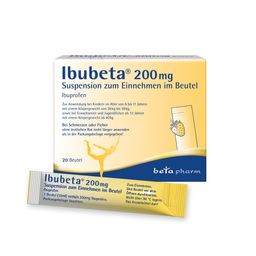 Ibubeta® 200 mg Suspension zum Einnehmen im Beutel